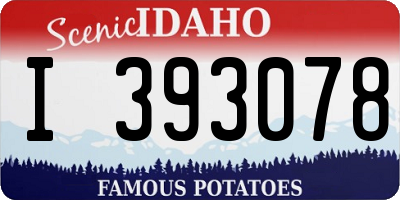 ID license plate I393078