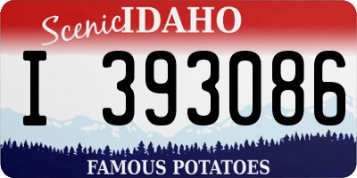 ID license plate I393086