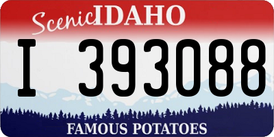 ID license plate I393088