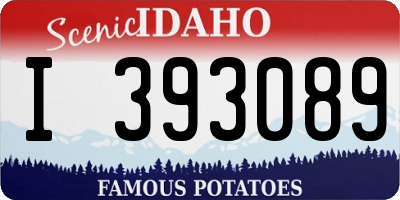 ID license plate I393089