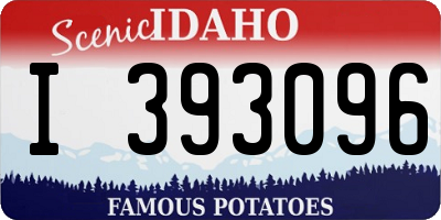 ID license plate I393096