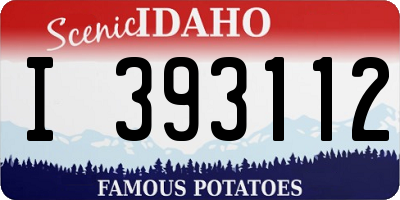 ID license plate I393112