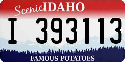 ID license plate I393113