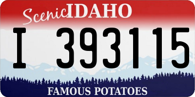 ID license plate I393115