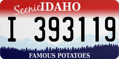 ID license plate I393119
