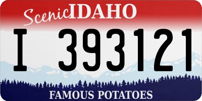 ID license plate I393121