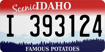 ID license plate I393124