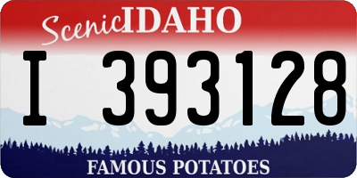 ID license plate I393128