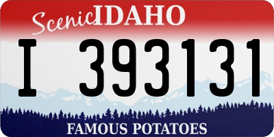 ID license plate I393131