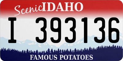 ID license plate I393136