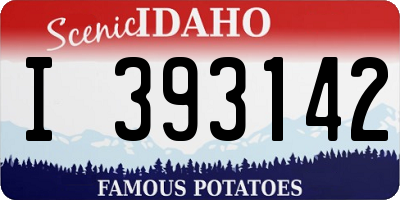 ID license plate I393142