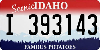 ID license plate I393143