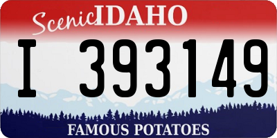 ID license plate I393149