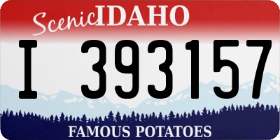 ID license plate I393157
