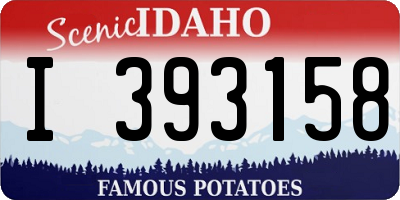 ID license plate I393158