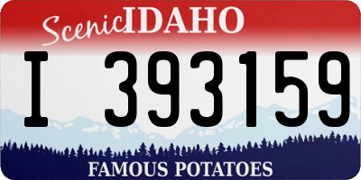ID license plate I393159