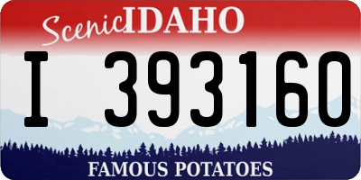 ID license plate I393160