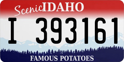 ID license plate I393161