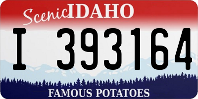 ID license plate I393164
