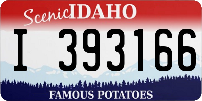ID license plate I393166