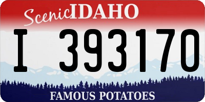 ID license plate I393170