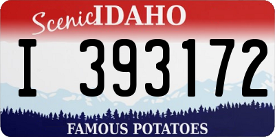 ID license plate I393172