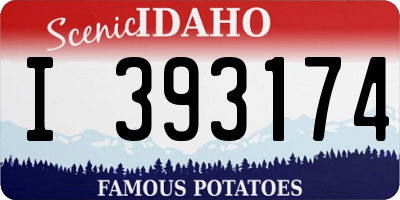 ID license plate I393174