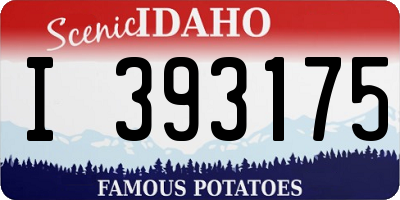 ID license plate I393175