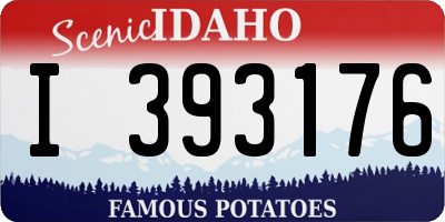 ID license plate I393176
