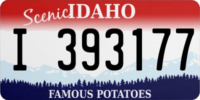 ID license plate I393177