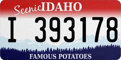 ID license plate I393178