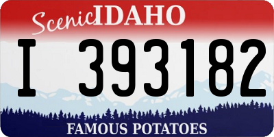 ID license plate I393182