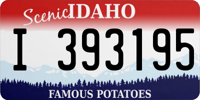 ID license plate I393195
