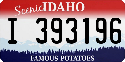 ID license plate I393196