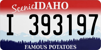 ID license plate I393197