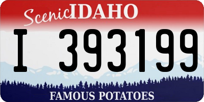 ID license plate I393199