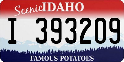 ID license plate I393209