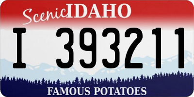 ID license plate I393211
