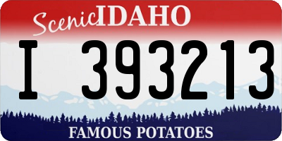ID license plate I393213