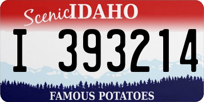 ID license plate I393214