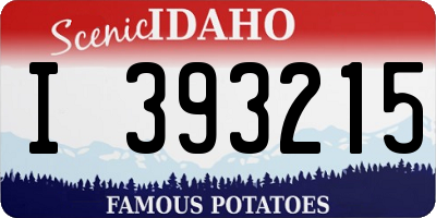 ID license plate I393215