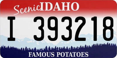 ID license plate I393218