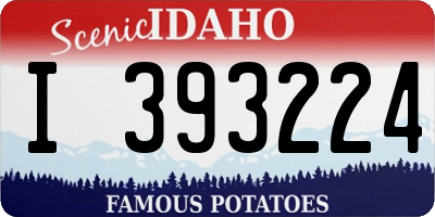 ID license plate I393224