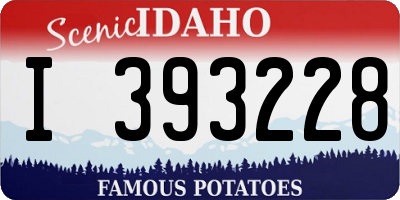 ID license plate I393228