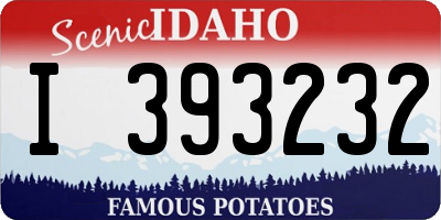 ID license plate I393232