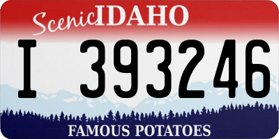 ID license plate I393246