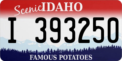 ID license plate I393250
