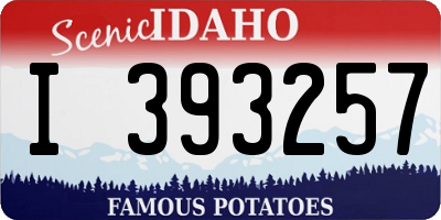 ID license plate I393257