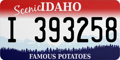 ID license plate I393258