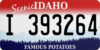 ID license plate I393264